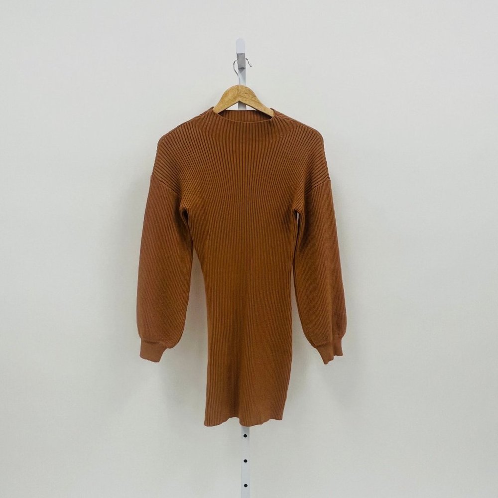 VICI Mock Ribbed Sweater Dress